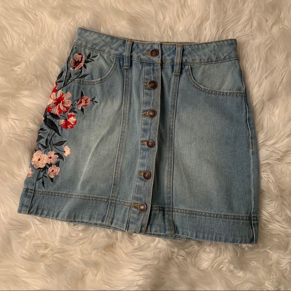 PacSun denim skirt